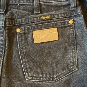vintage black wranglers, size 30 x 36 100% cotton